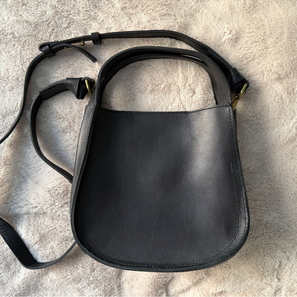 NWT Madewell The Sydney Leather Crossbody Bag True Black - Picture 2 of 14